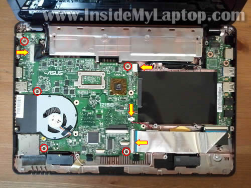 Как разобрать ноутбук Asus Eee PC 1215B (21)